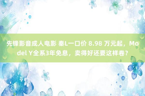 先锋影音成人电影 秦L一口价 8.98 万元起，Model Y全系3年免息，卖得好还要这样卷？