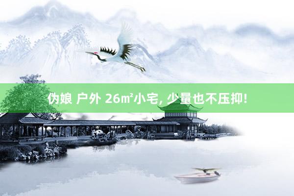 伪娘 户外 26㎡小宅， 少量也不压抑!