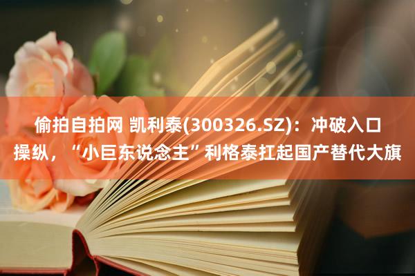 偷拍自拍网 凯利泰(300326.SZ)：冲破入口操纵，“小巨东说念主”利格泰扛起国产替代大旗