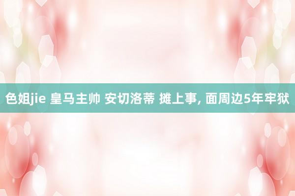 色姐jie 皇马主帅 安切洛蒂 摊上事， 面周边5年牢狱